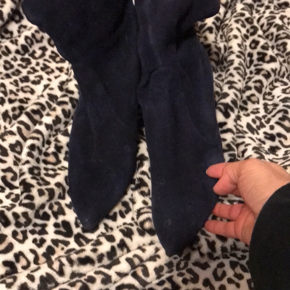 Stuart Weitzman Lapis colored suede boots - Picture 3 of 3